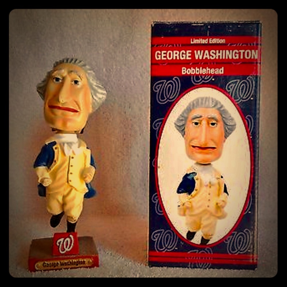 George Washington RACING PRESIDENT Bobblehead